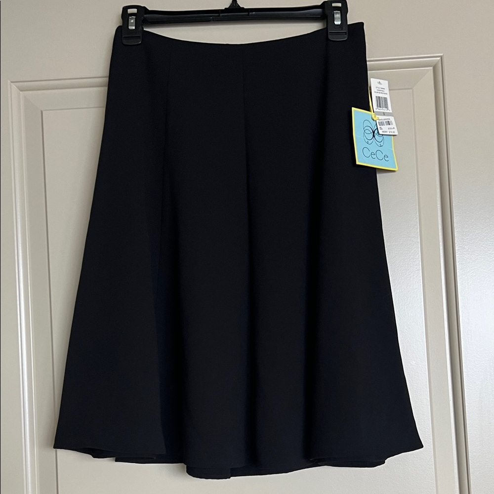 CeCe Women's Classic Black Midi Skirt